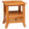vidaXL Bedside Cabinet Natural 40 x 40 x 45.5 cm Solid Mahogany Wood