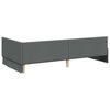 vidaXL Corner Bed Frame with Headboard Dark Grey 90 cm x 190 cm Velvet