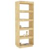 vidaXL Book Cabinet/Room Divider 60x35x167 cm Solid Pinewood