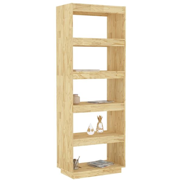 vidaXL Book Cabinet/Room Divider 60x35x167 cm Solid Pinewood
