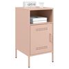 vidaXL Bedside Cabinet Pink 36x39x68 cm Steel