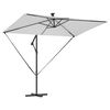 vidaXL Umbrella Sand 294 x 200 x 270 cm Polyester and Aluminium