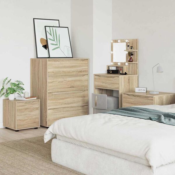 vidaXL Bathroom Cabinet Sonoma Oak 40.5 x 40 x 44 cm Engineered Wood