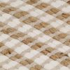 vidaXL Hand-Woven Jute Area Rug Fabric 120x180 cm Natural and White