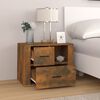 vidaXL Bedside Cabinet Smoked Oak 60x36x45 cm Engineered Wood