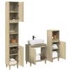 vidaXL 3 Piece Bathroom Furniture Set Sonoma Oak Engineered Wood
