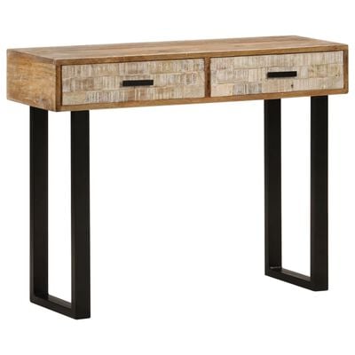 vidaXL Console Table 100x30x75 cm Solid Mango Wood