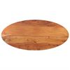 vidaXL Table Top 120x60x3.8 cm Oval Solid Wood Acacia
