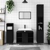 vidaXL Bathroom Cabinet Black 80x33x60 cm Engineered Wood