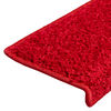 vidaXL Stair Mats 20 pcs 65x21x4 cm Red Rectangular Edge