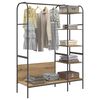 vidaXL Clothes Rack with Shelf Beige 120 x 44 x 160 cm Engineered Wood