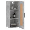 vidaXL Wall Mounted Cabinet Concrete Grey 34.5x34x90 cm Engineered Wood