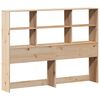 vidaXL Bookcase Bed without Mattress 160x200cm Solid Wood Pine
