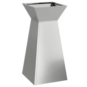 vidaXL Pillar Planter Silver 35 x 35 x 73 cm