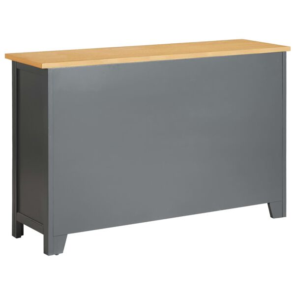 vidaXL Sideboard 110x33.5x70 cm Solid Oak Wood