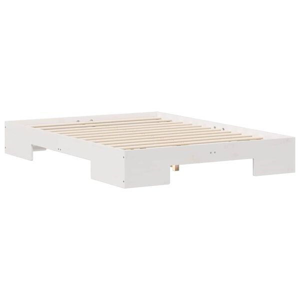 vidaXL Bed Frame White 140 x 190 cm
