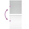 vidaXL Window Blind with Curtains Manual Silver Aluminium