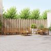 vidaXL Outdoor Sofa Set 7 pcs Natural Solid Acacia Wood