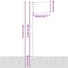 vidaXL Portugal Flag and Pole 5.55 m Aluminium