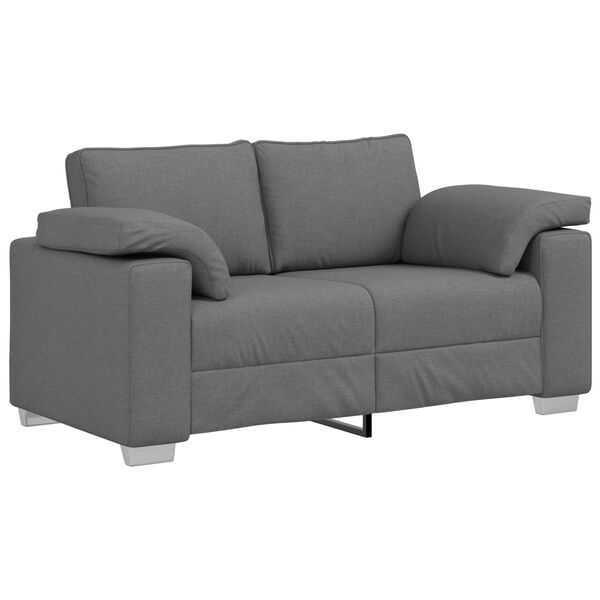 vidaXL Sofa Dark Grey 160 x 77 x 82 cm Fabric