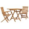 vidaXL Garden Dining Set 3 pcs Brown Solid Acacia Wood
