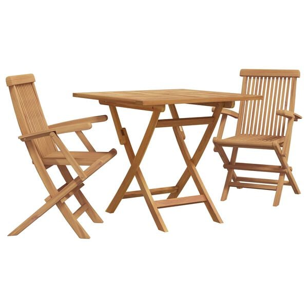 vidaXL Garden Dining Set 3 pcs Brown Solid Acacia Wood