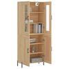 vidaXL Highboard Sonoma Oak 69.5x34x180 cm Engineered Wood