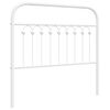 vidaXL Metal Replace Headboard White 100 cm