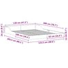 vidaXL Bed Frame Brown 120 x 200 cm Solid Pine Wood