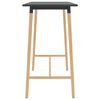 vidaXL Bar Table Grey 120x60x105 cm MDF & Solid Beechwood