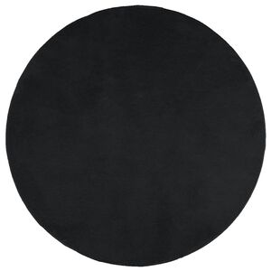 vidaXL Rug OVIEDO Short Pile Black &Oslash; 200 cm