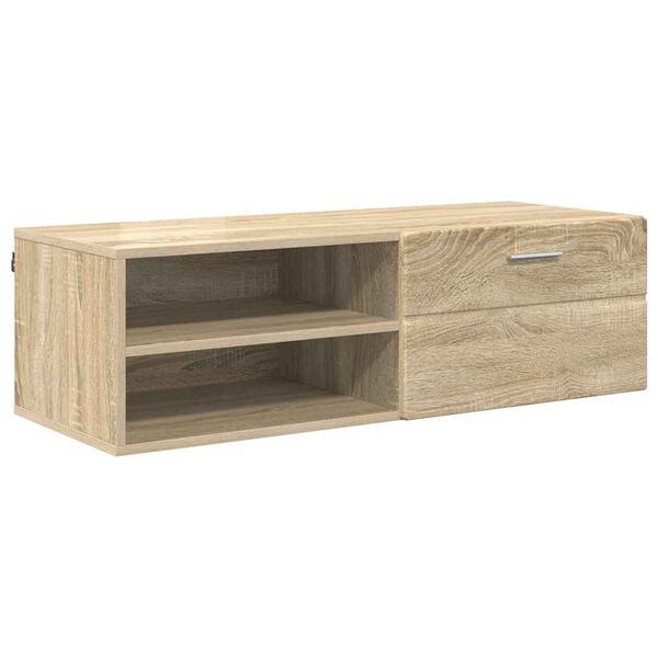 vidaXL Wooden Cabinet Sonoma Oak 100.5 x 39 x 30 cm Engineered Wood