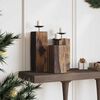 vidaXL Candle Holder 3 pcs Natural Solid Reclaim wood