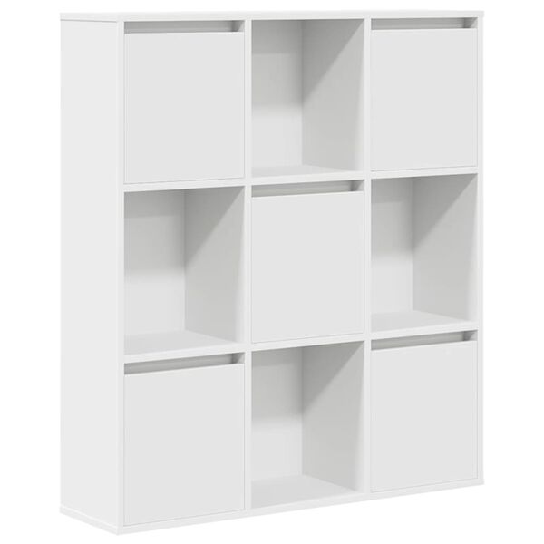 vidaXL Bookcase White 89x24x101.5 cm Engineered Wood