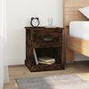 vidaXL Bedside Cabinets 2 pcs Smoked Oak 39x39x47.5 cm Engineered Wood