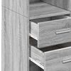 vidaXL Highboard Grey Sonoma 70x42.5x185 cm Engineered Wood