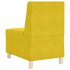 vidaXL Modular Sofa Unit Armless 3 pcs Yellow 55 x 74 x 82 cm Velvet