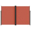 vidaXL Retractable Side Awning Terracotta 220x1000 cm