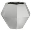 vidaXL Planter 2 pcs Silver 50 x 50 x 40 cm Galvanised Steel