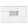 vidaXL Sideboard with Drawer White 100 x 30 x 65.6 Engineered Wood