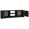 vidaXL TV Cabinet Black 120x30x37.5 cm Engineered Wood
