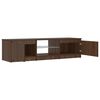 vidaXL TV Cabinet with LED Lights Brown Oak 140x40x36 cm