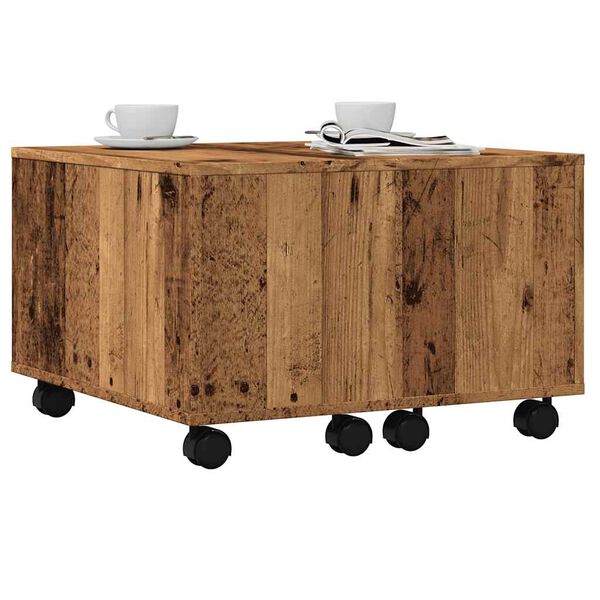 vidaXL Coffee Table Old Wood 60x60x38 cm Engineered Wood