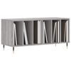 vidaXL Record Cabinet Grey Sonoma 100x38x48 cm Engineered Wood
