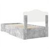 vidaXL Bed Frame Concrete Grey 100 x 200 cm Engineered Wood