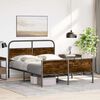 vidaXL Bed Frame without Mattress 135x190 cm Sonoma Oak Engineered Wood