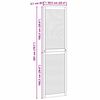 vidaXL Cabinet Door 4 pcs Natural 201 x 59.5 x 2.1 cm Solid pine wood