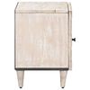 vidaXL Bedside Cabinet White 40 x 33.5 x 46 cm Solid Mango Wood