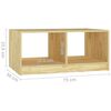 vidaXL Coffee Table 75x50x33.5 cm Solid Pinewood