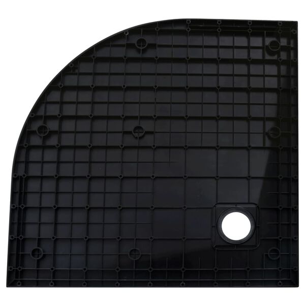 vidaXL Shower Tray SMC Black 90x90 cm